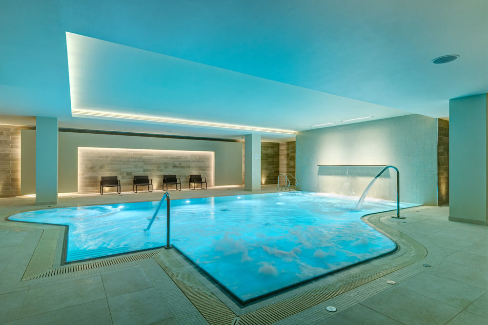 Indoor swimming pool at Apex City of Bath Hotel Indoor swimming pool at Apex City of Bath Hotel